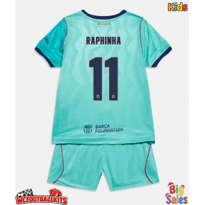 Barcelona Raphinha Belloli #11 Replica Third Stadium Kit for Kids 2026-27 Short Sleeve (+ pants)